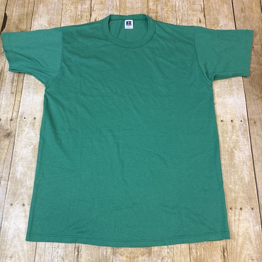 Single Stitch Russell Athletic T Shirt Large 50/50 Vintage Blank Made In USA